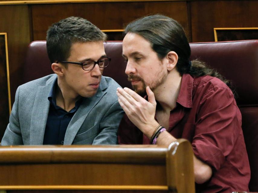 Errejón e Iglesias en el Congreso.
