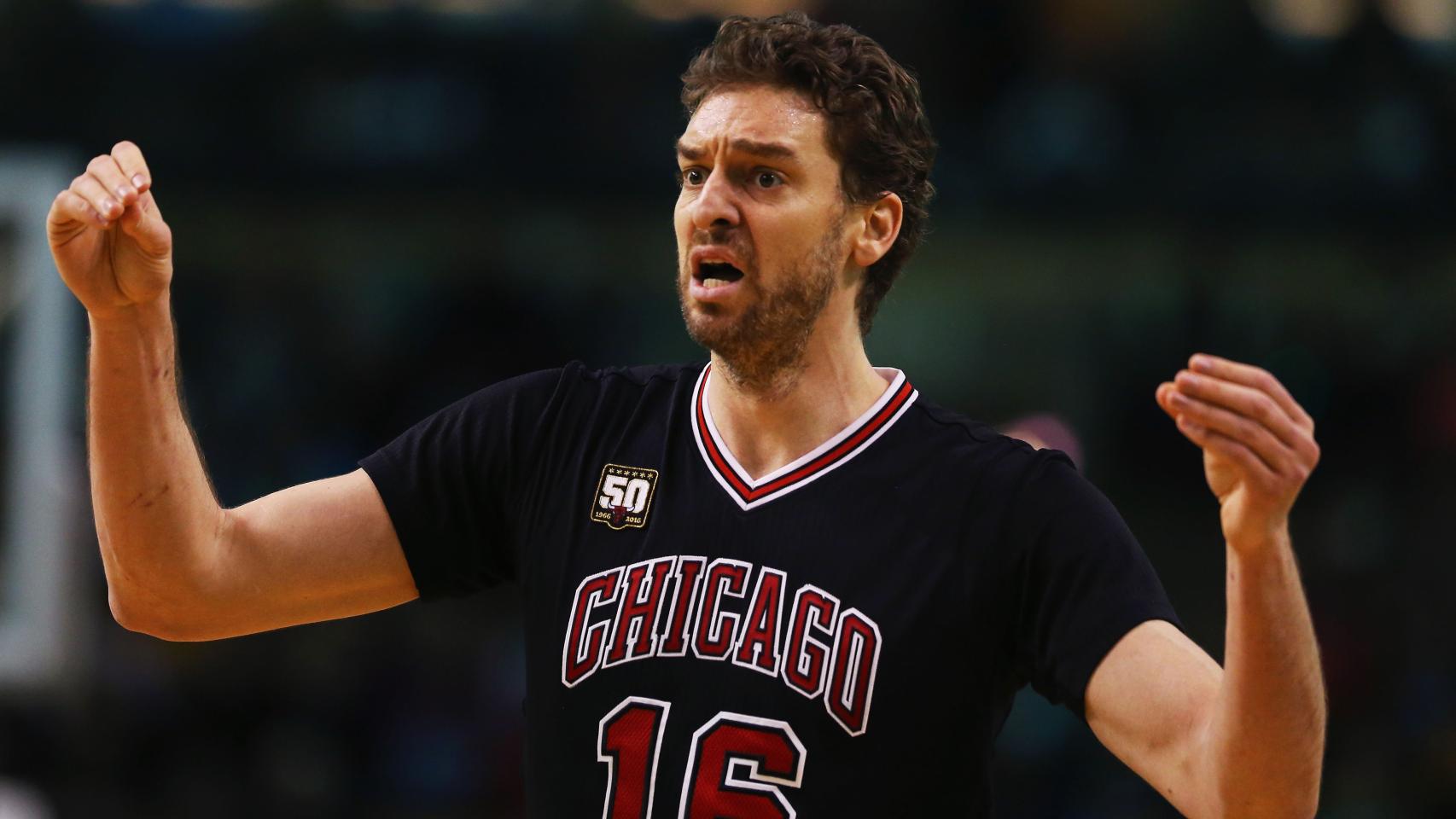 Pau Gasol en un encuentro reciente con los Bulls.