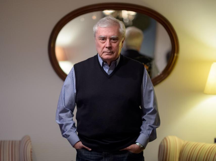 Javiér Rupérez en su domicilio en la entrevista con EL ESPAÑOL.