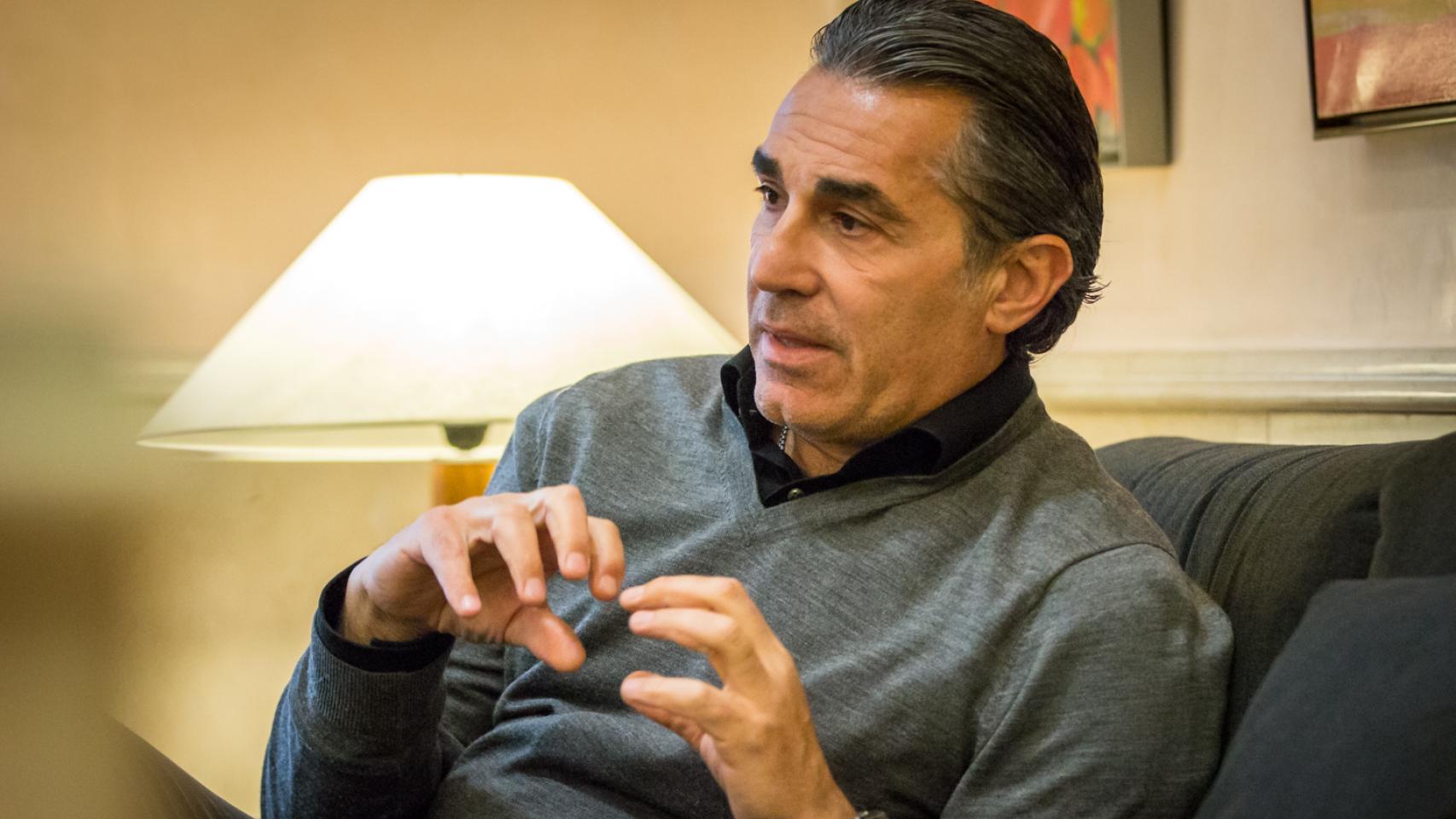 Sergio Scariolo en un momento de la entrevista con EL ESPAÑOL.