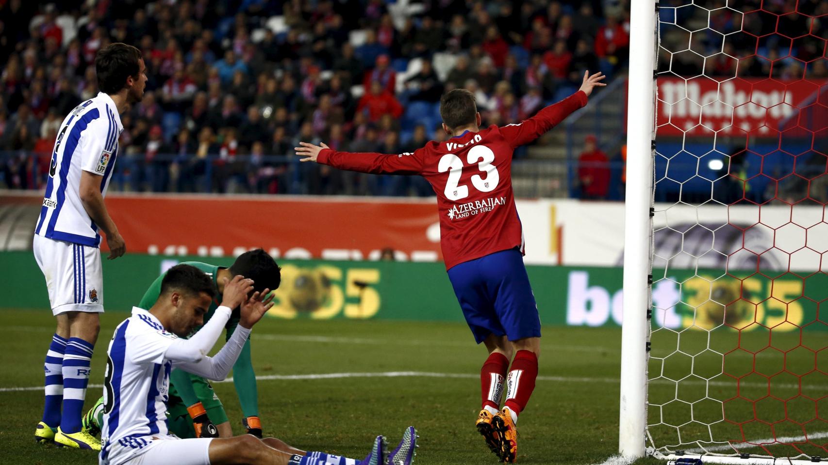 Luciano Vietto, en el partido contra la Real Sociedad.