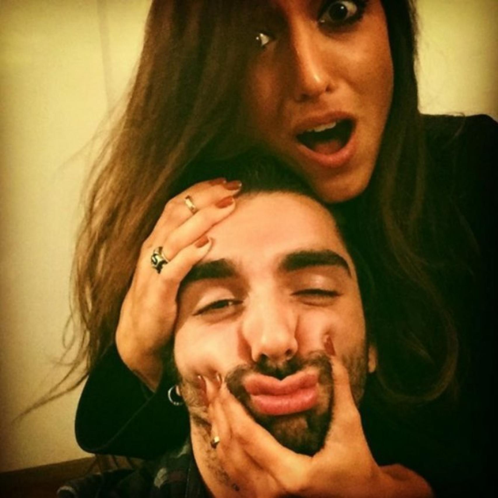 Guillermo y su novia la reportera de Moto GP