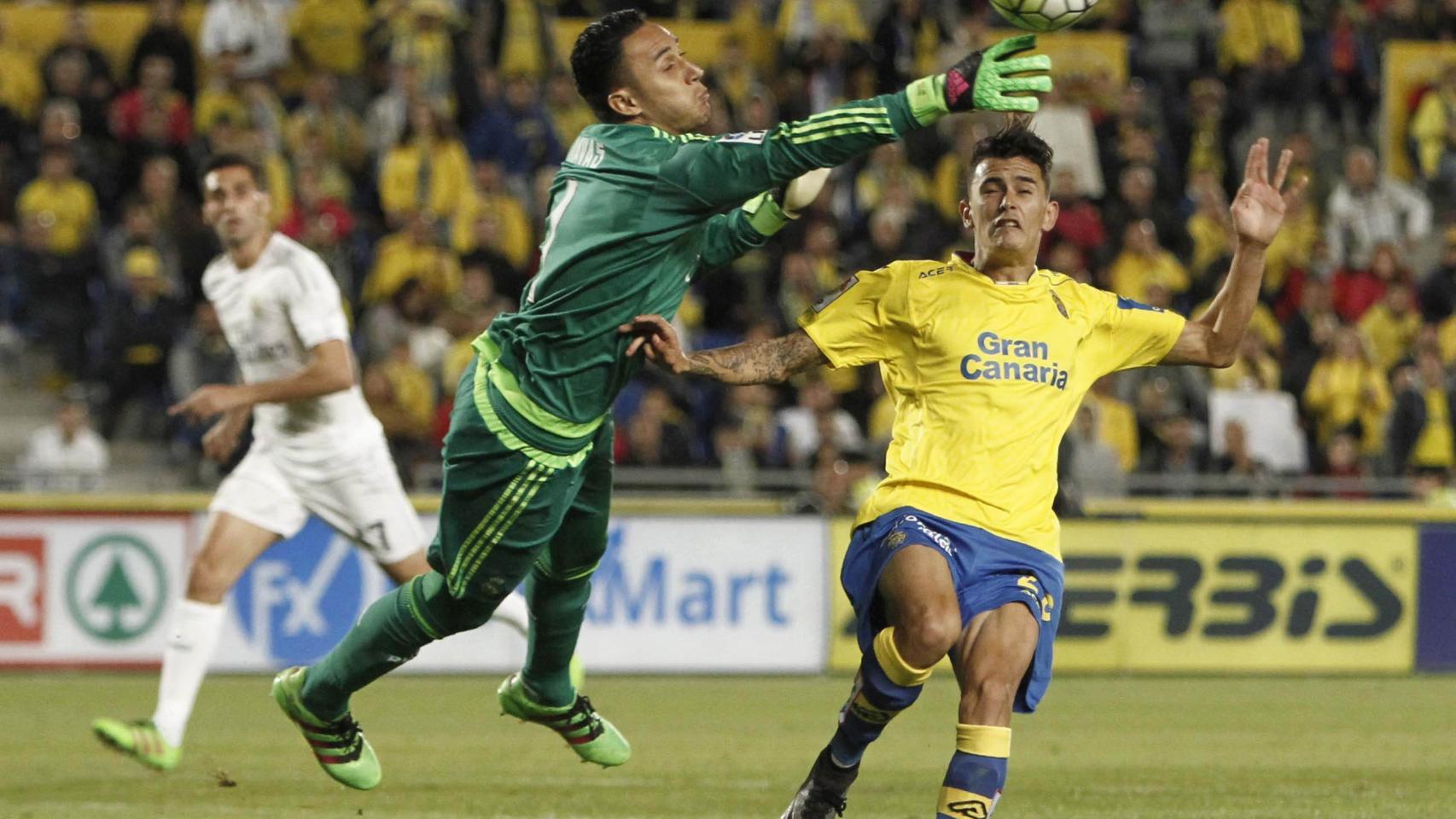Keylor Navas, durante el Las Palmas-Real Madrid.