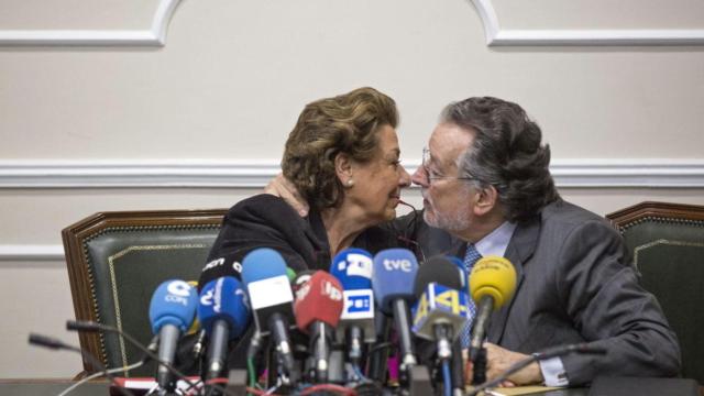 Alfonso Grau junto a Barbera el día que presentó su dimisión.