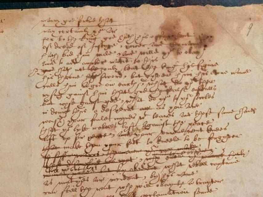 Extracto del libro de Shakespeare sobre Tomás Moro