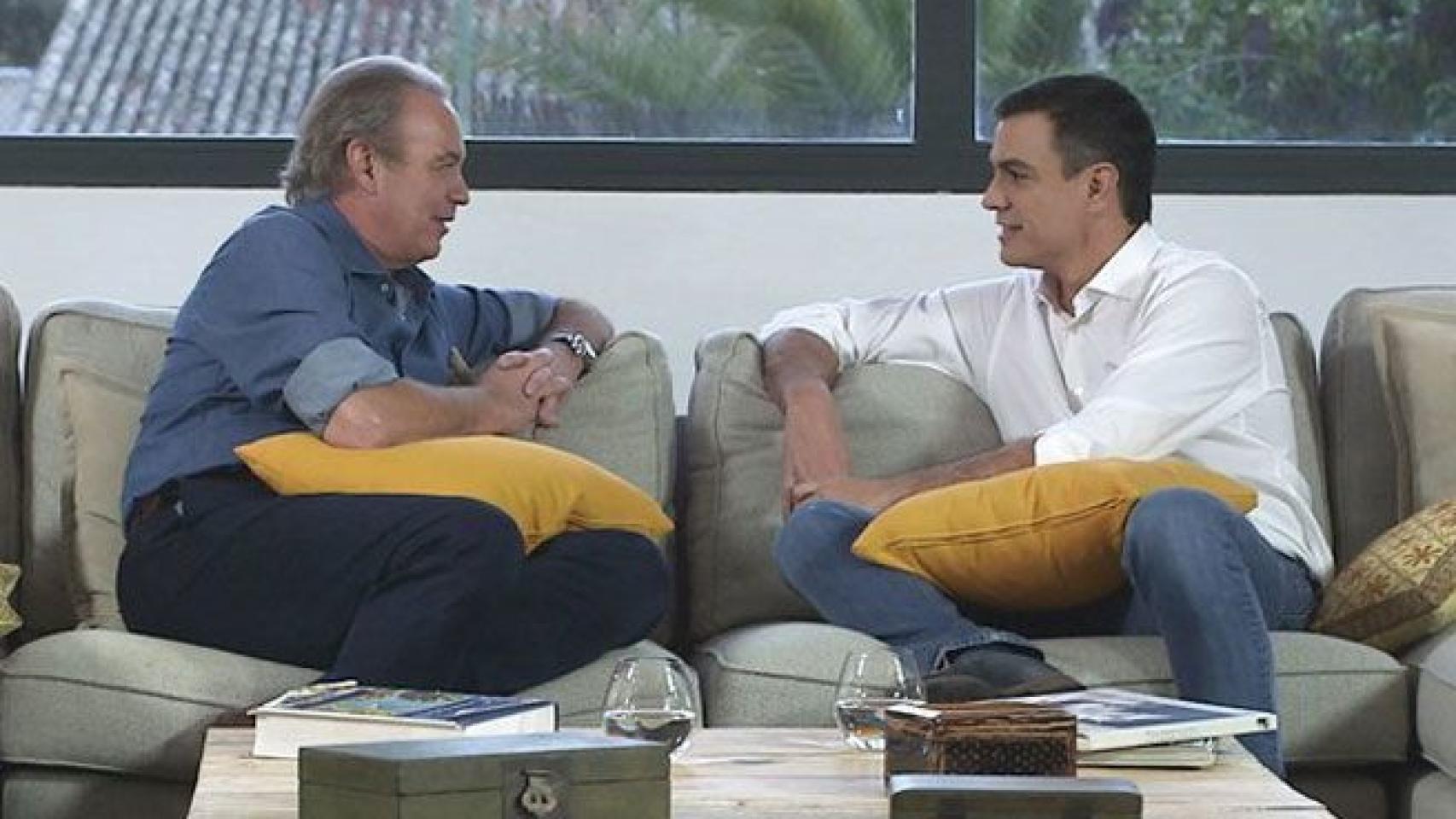 Bertin con Pedro Sánchez