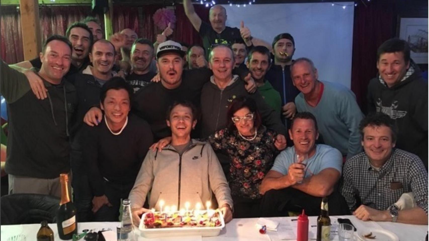 El cumpleaños de Rossi.