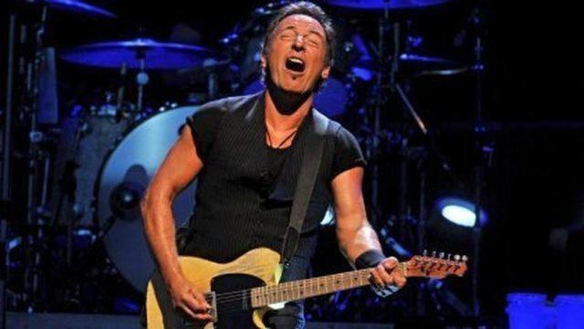 Bruce Springsteen en un concierto