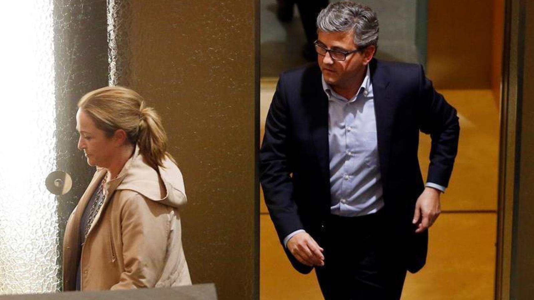 Los concejales del PP del Ayuntamiento de Valencia, Lourdes Bernal y Cristobal Grau.