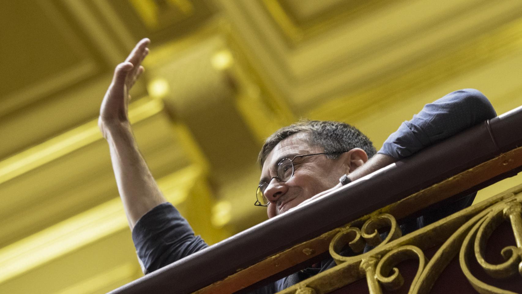 Juan Carlos Monedero en el Congreso de los Diputados.