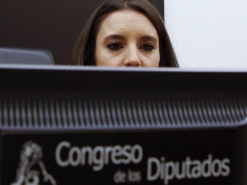 Irene Montero este jueves en el Congreso.