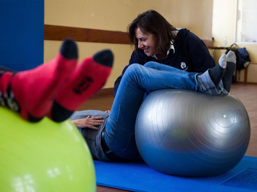 Fisioterapia en el centro.