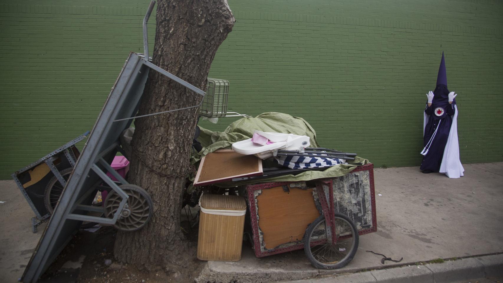 Un nazareno en Torreblanca.