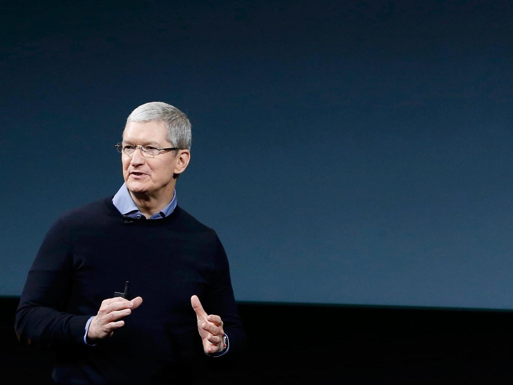 Tim Cook, CEO de Apple.-