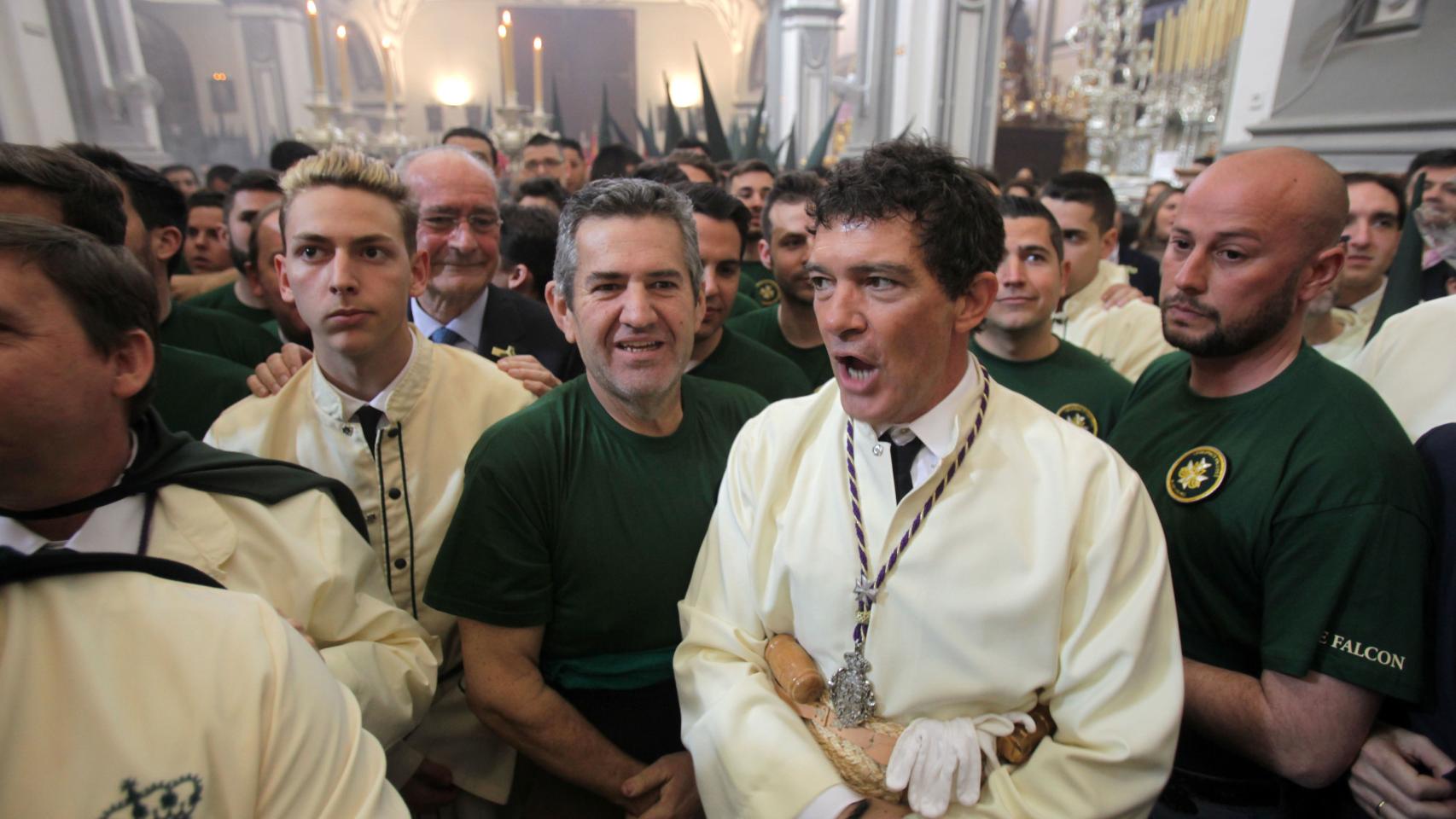 Banderas es un fiel devoto de la Semana Santa malagueña