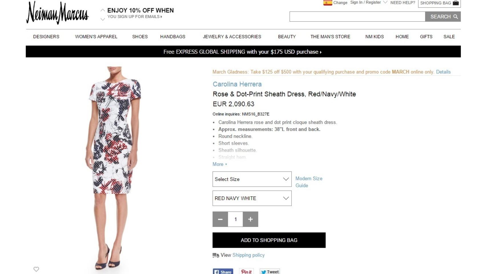 Vestido Michelle Obama