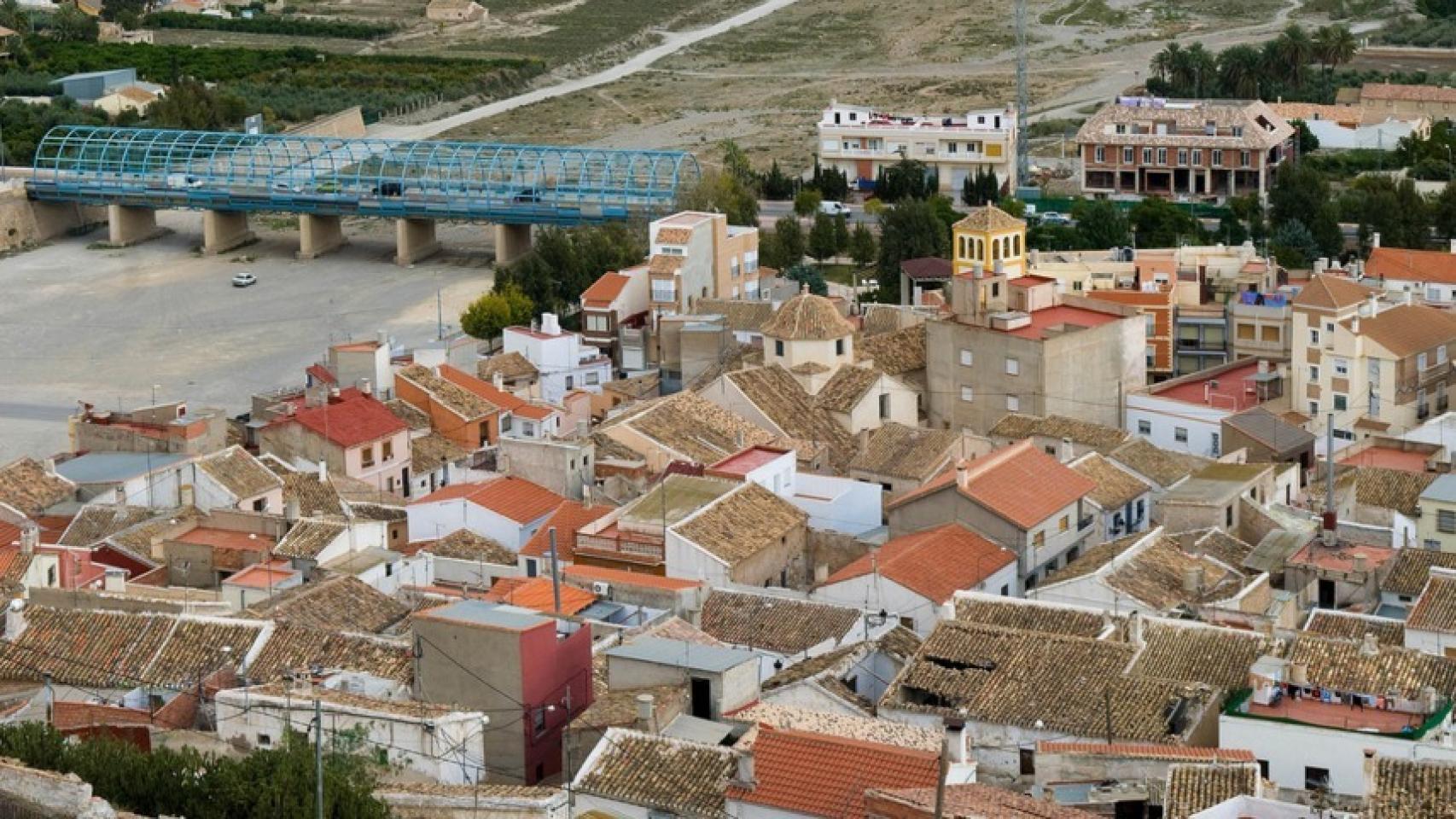 Vista aérea del pueblo.