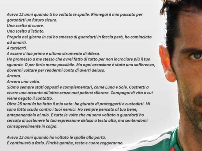 Poesía de Buffon a la portería.