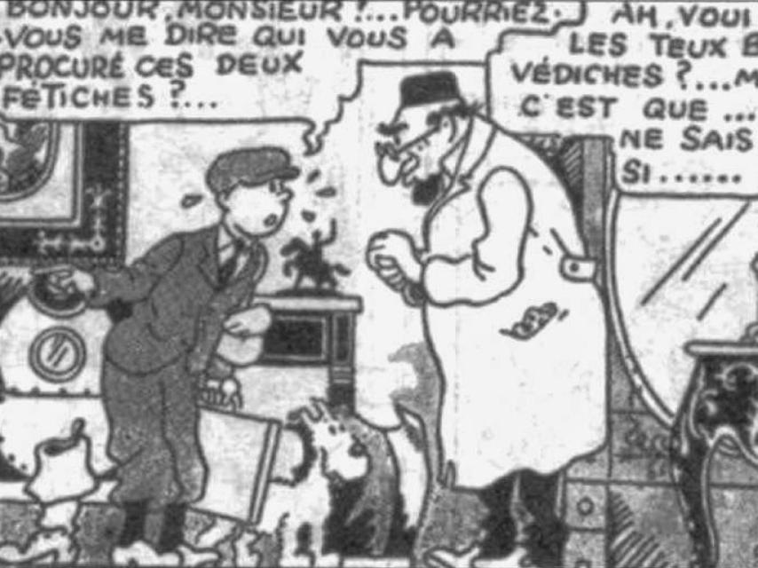 Viñeta de La Oreja Rota criticada por los rasgos etereotipados del personaje judío.