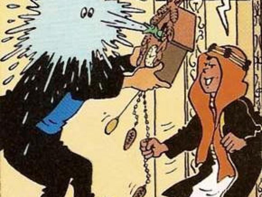 El príncipe travieso Abdallah, gastando como siempre bromas pesadas.