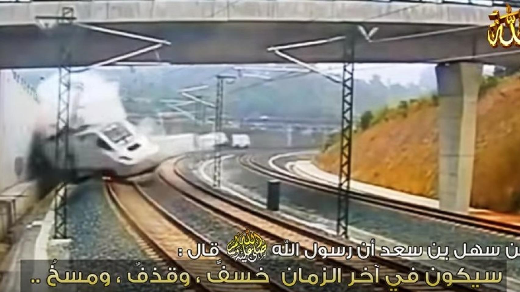 En la imagen se puede leer en el final de los tiempos habrá desapariciones, disparos y maldiciones.