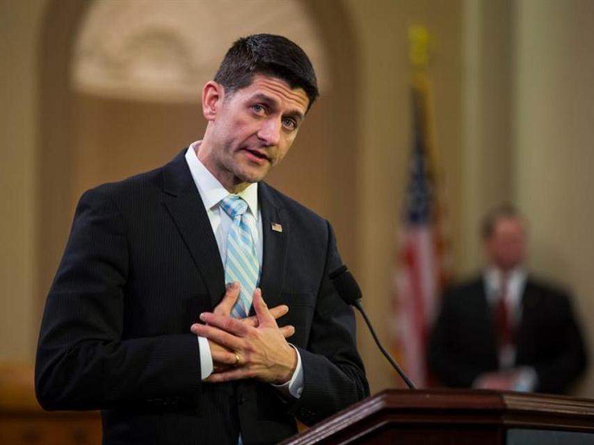 El presidente de la Cámara de Representantes, el republicano Paul Ryan.