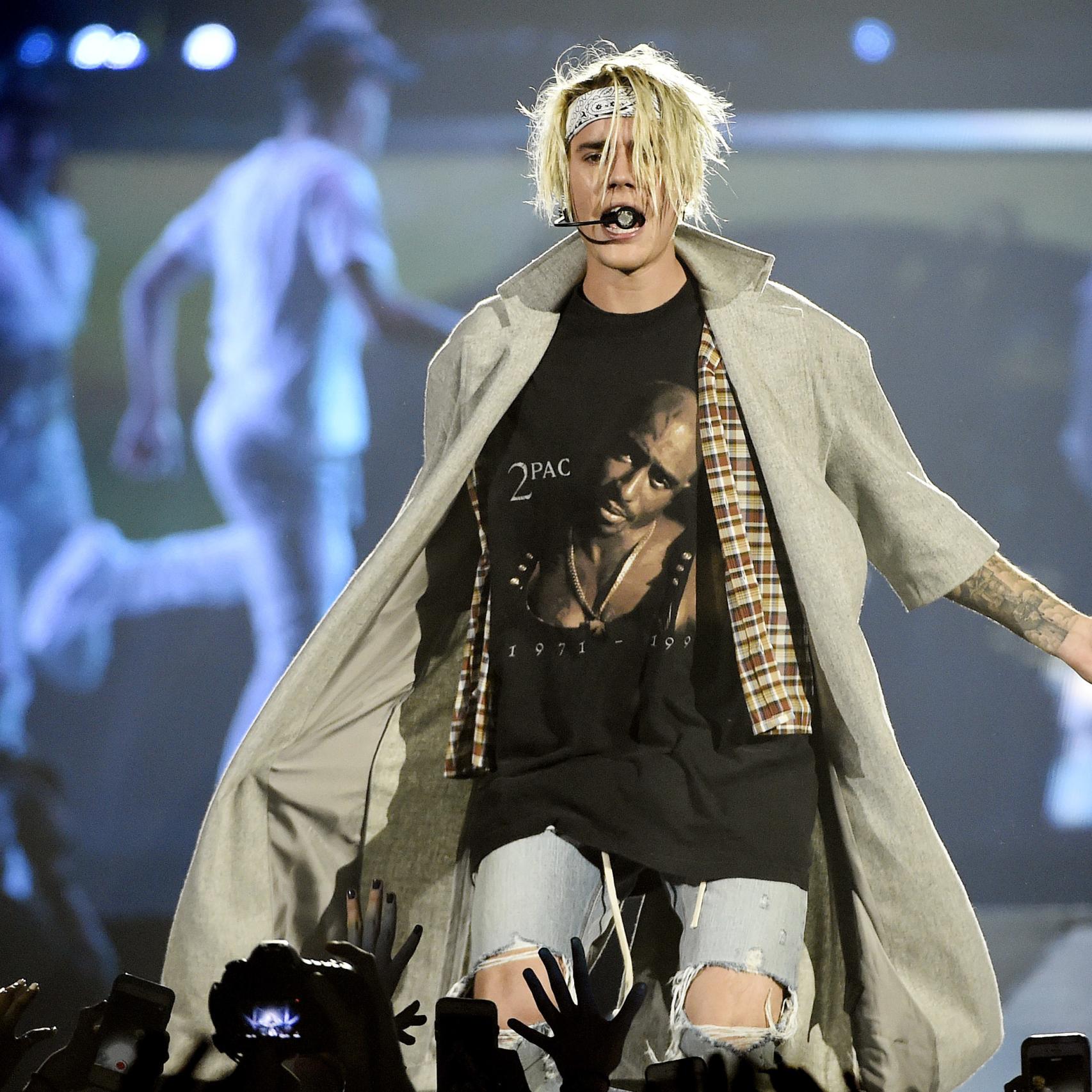 Justin Bieber en su último concierto