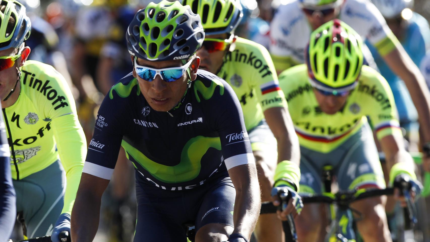 Nairo Quintana durante la tercera etapa de la Volta a Catalunya.