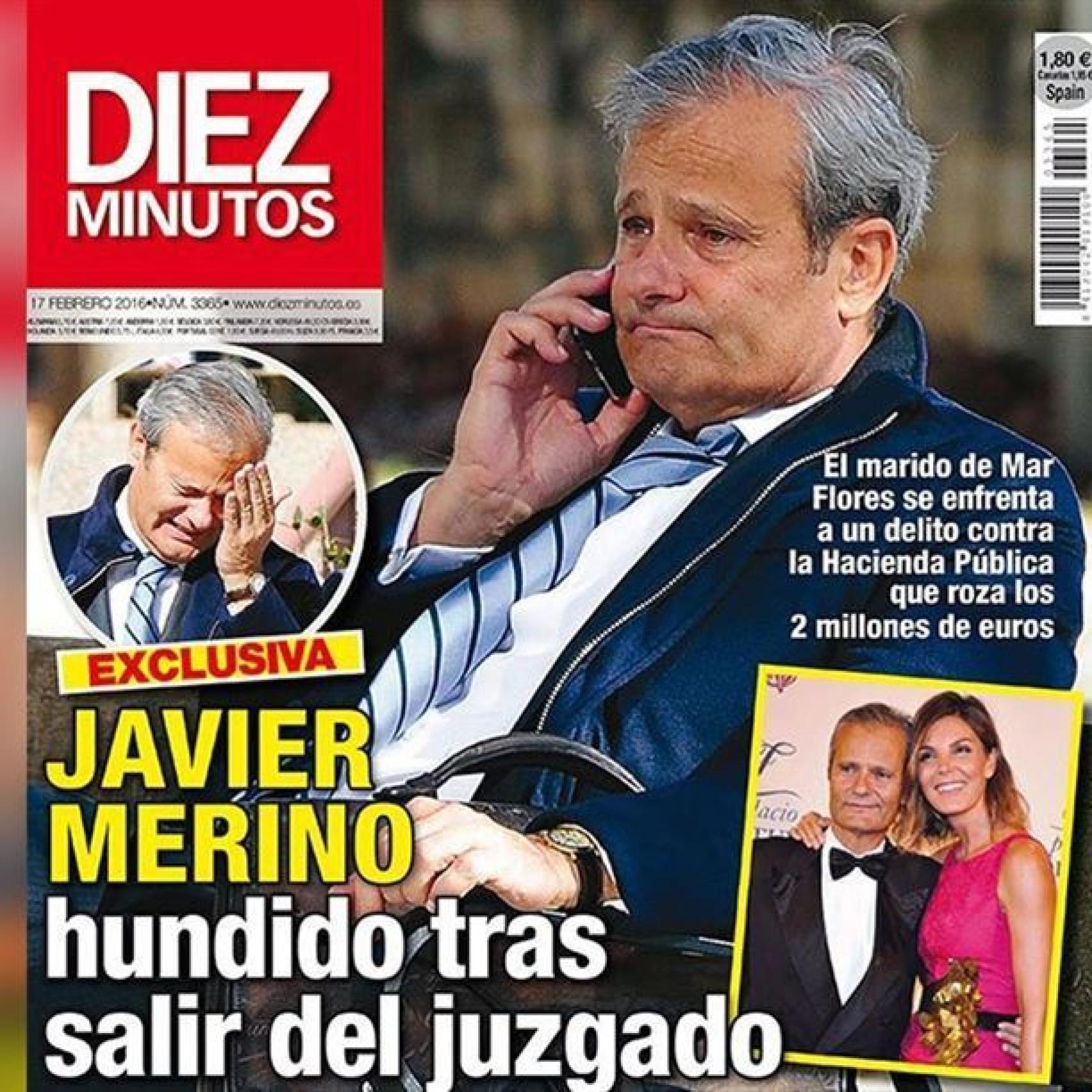 Portada de el pasado 17 de febrero en la que se veía a un Javier hundido y abatido por sus problemas empresariales