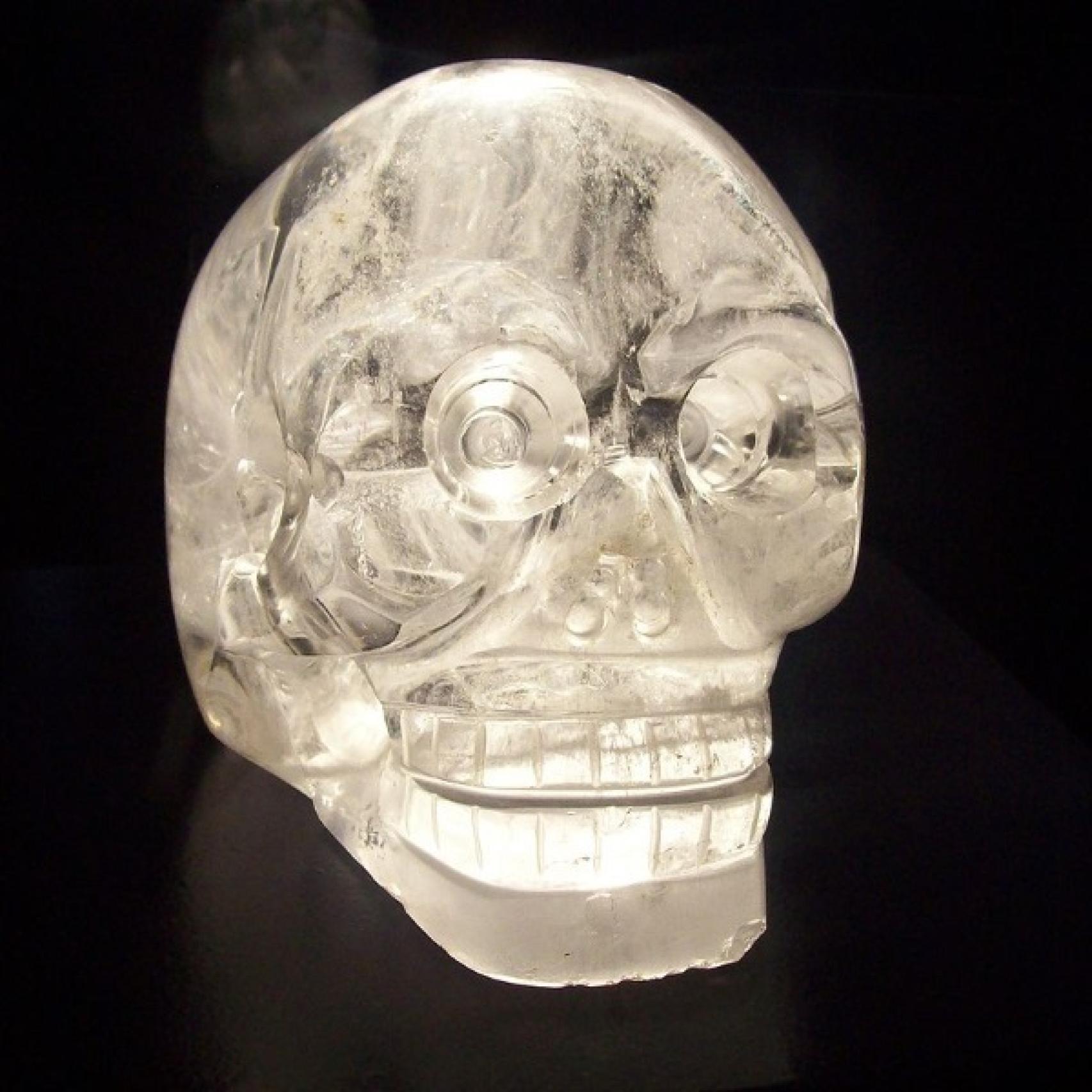 Calavera de cristal del Museo Branly, de París.