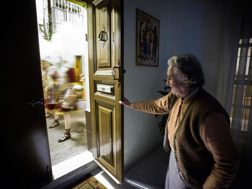 Un momento de la procesión.