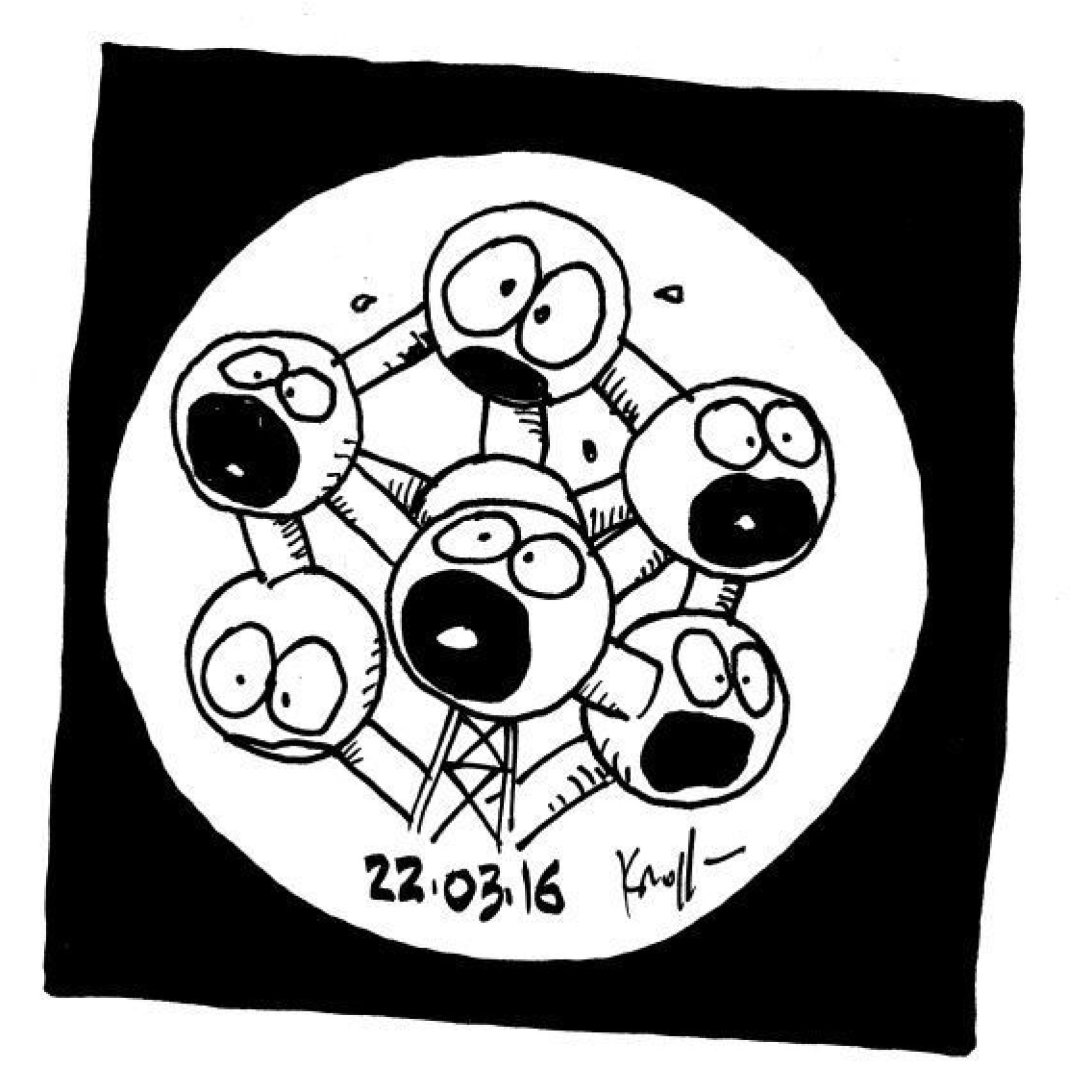 La viñeta del Kroll en Le Soir tras los atentados