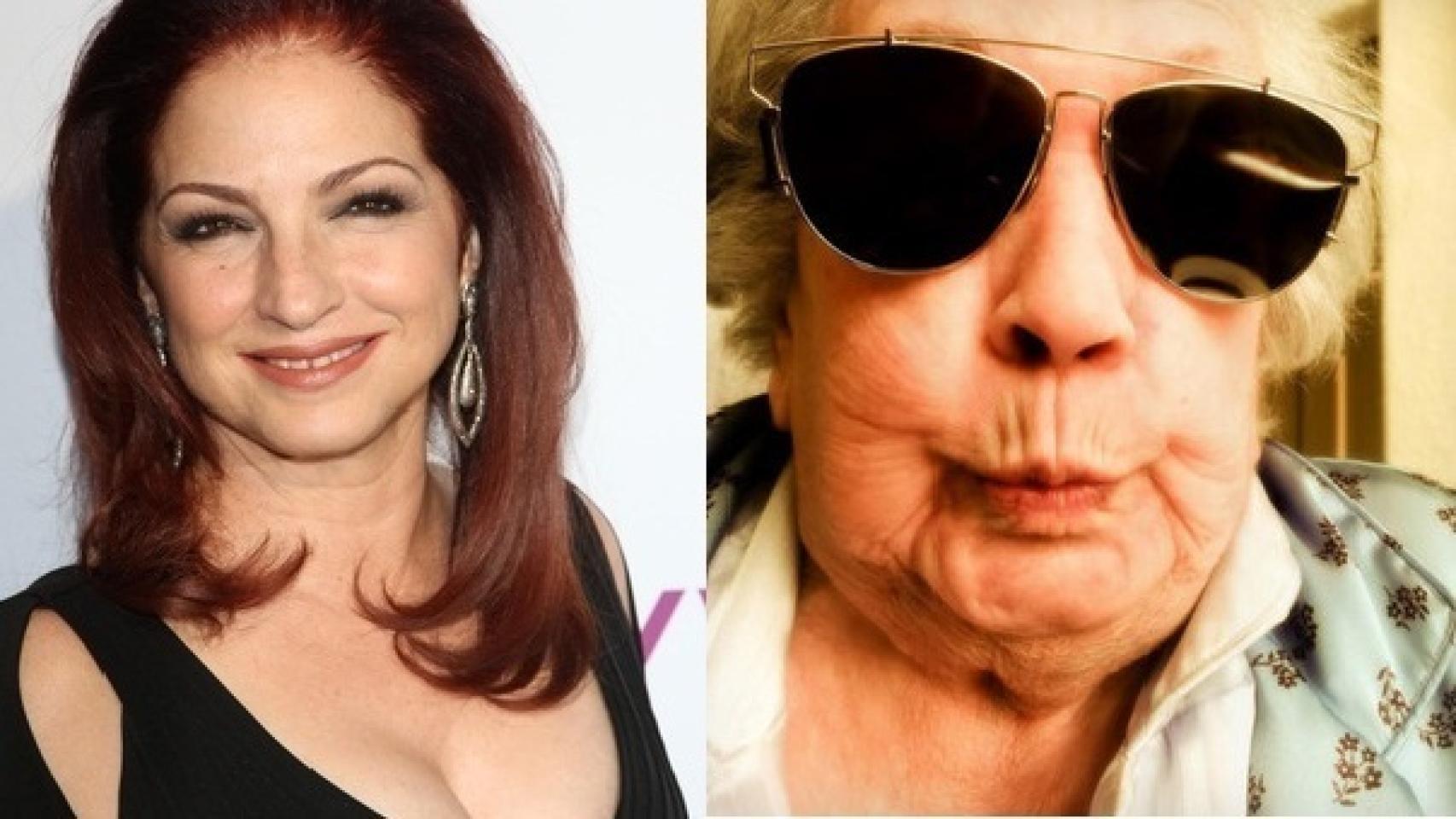 Gloria Estefan y su madre
