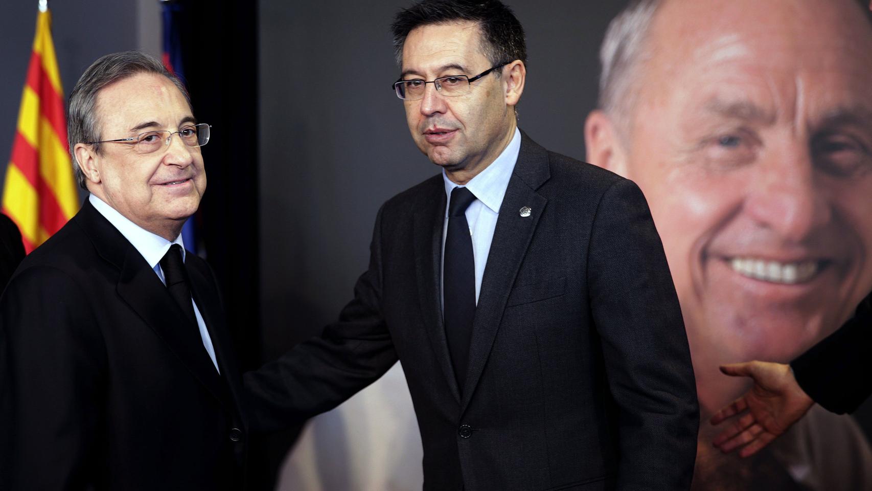 Florentino Pérez con Bartomeu