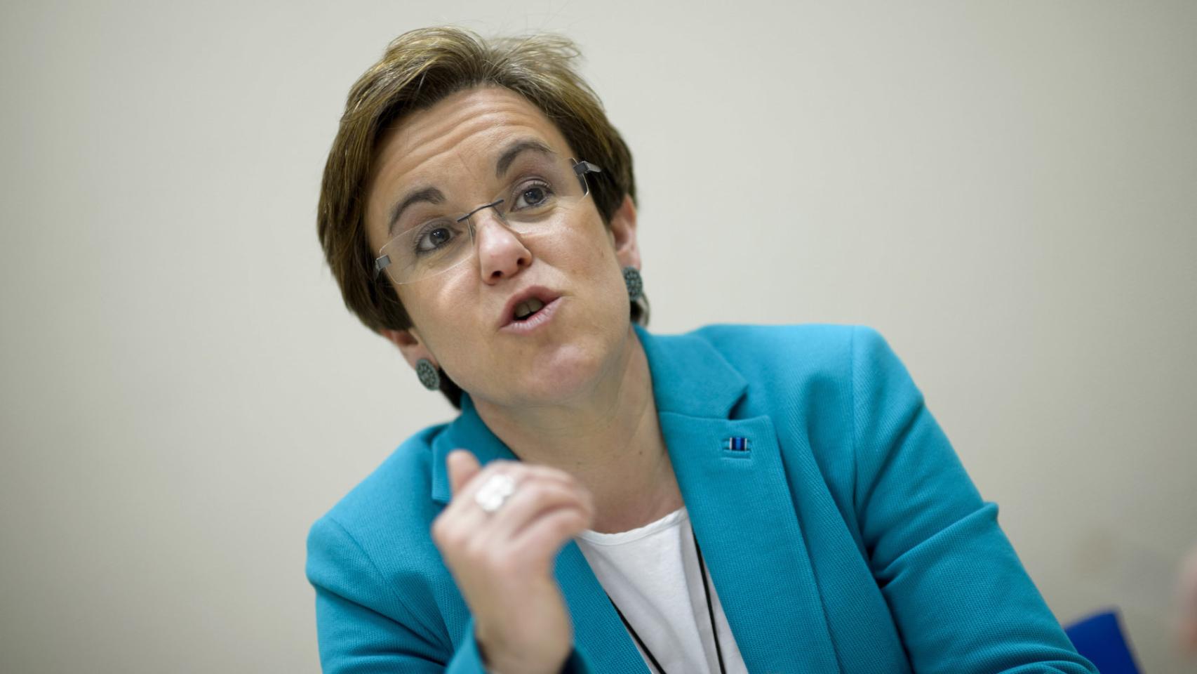 Purificación Causapié, durante la entrevista con EL ESPAÑOL.