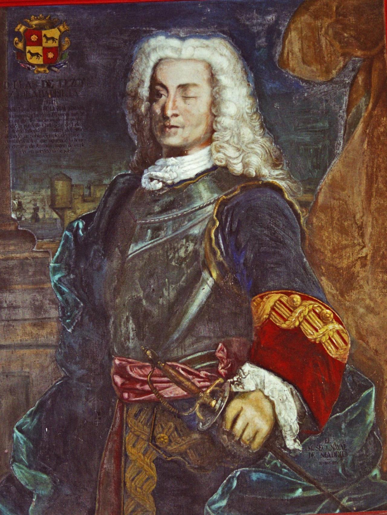 Retrato de Blas de Lezo.