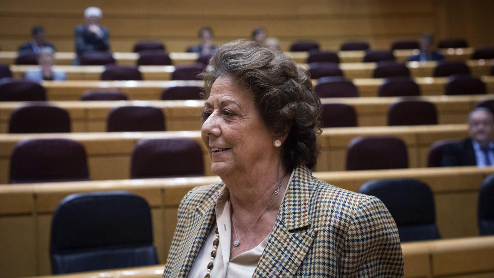 Rita Barberá este martes en el Senado.