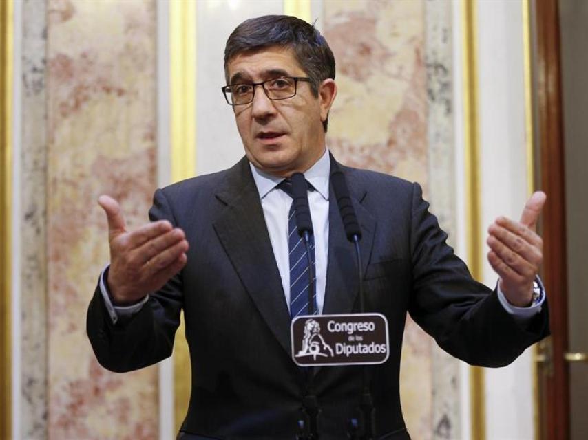 Patxi López, en el Congreso de los Diputados.