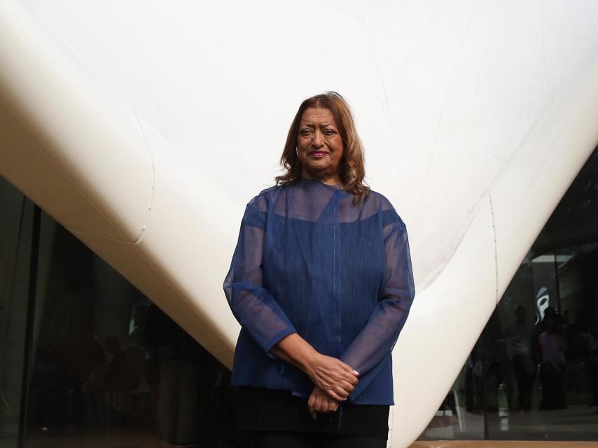 Zaha Hadid en la Serpentine Sackler Gallery de Hyde Park.