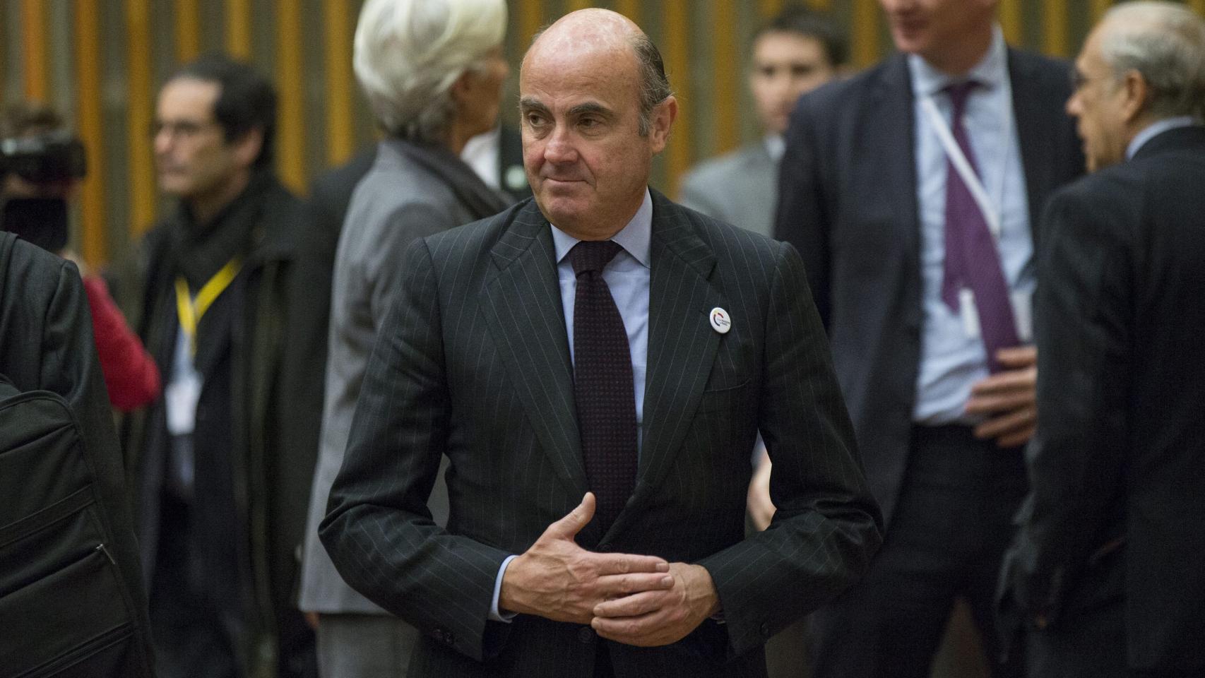 El ministro de Economía en funciones, Luis de Guindos