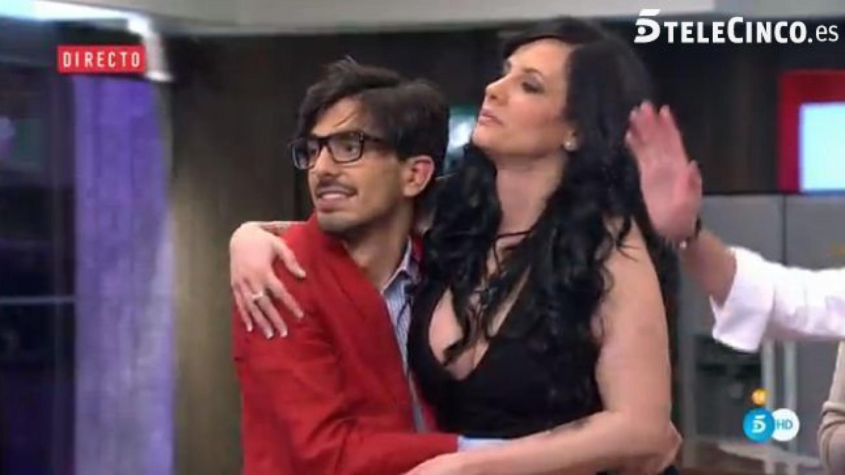 Laura Campos con Dani Santos, el expulsado de la noche