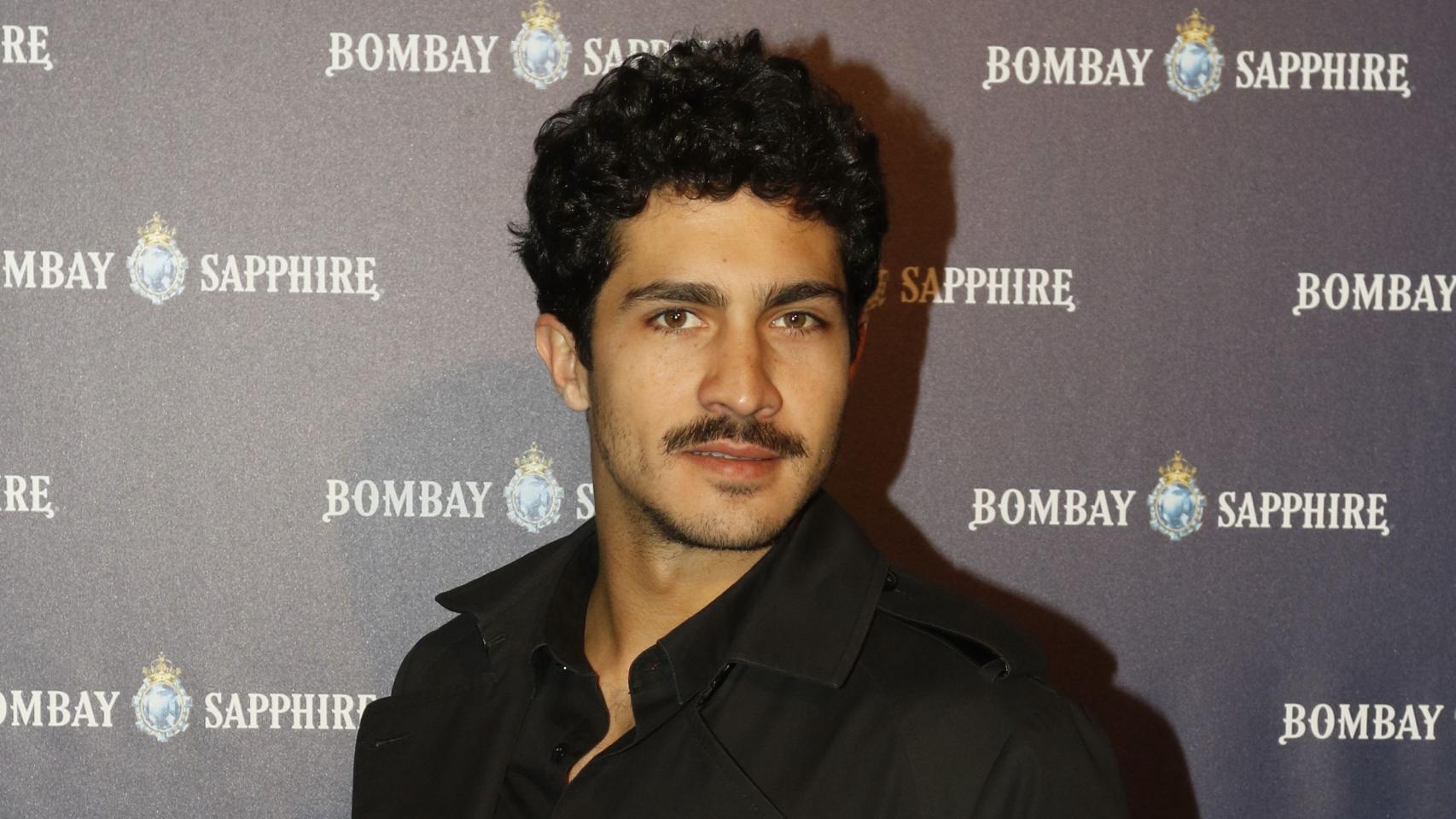 El actor Chino Darín durante la inauguración The Room Art