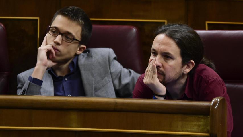 Pablo Iglesias e Íñigo Errejón en el Congreso