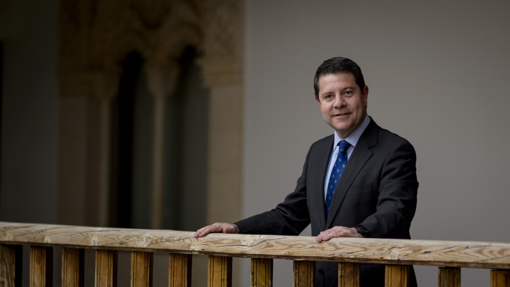 Emiliano García-Page, en el palacio de Fuensalida, en Toledo.