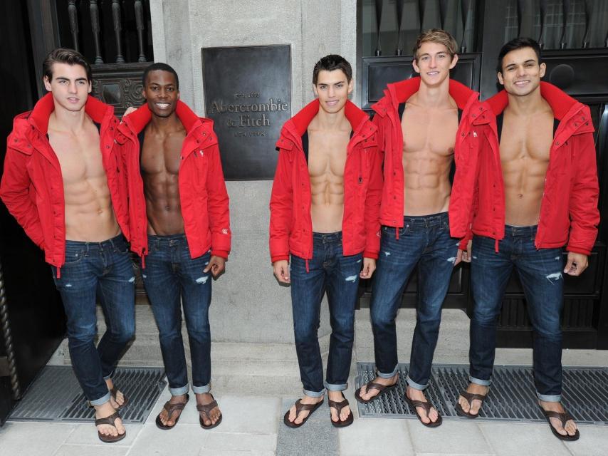 Inauguración de una tienda de Abercrombie & Fitch en Munich (Alemania).