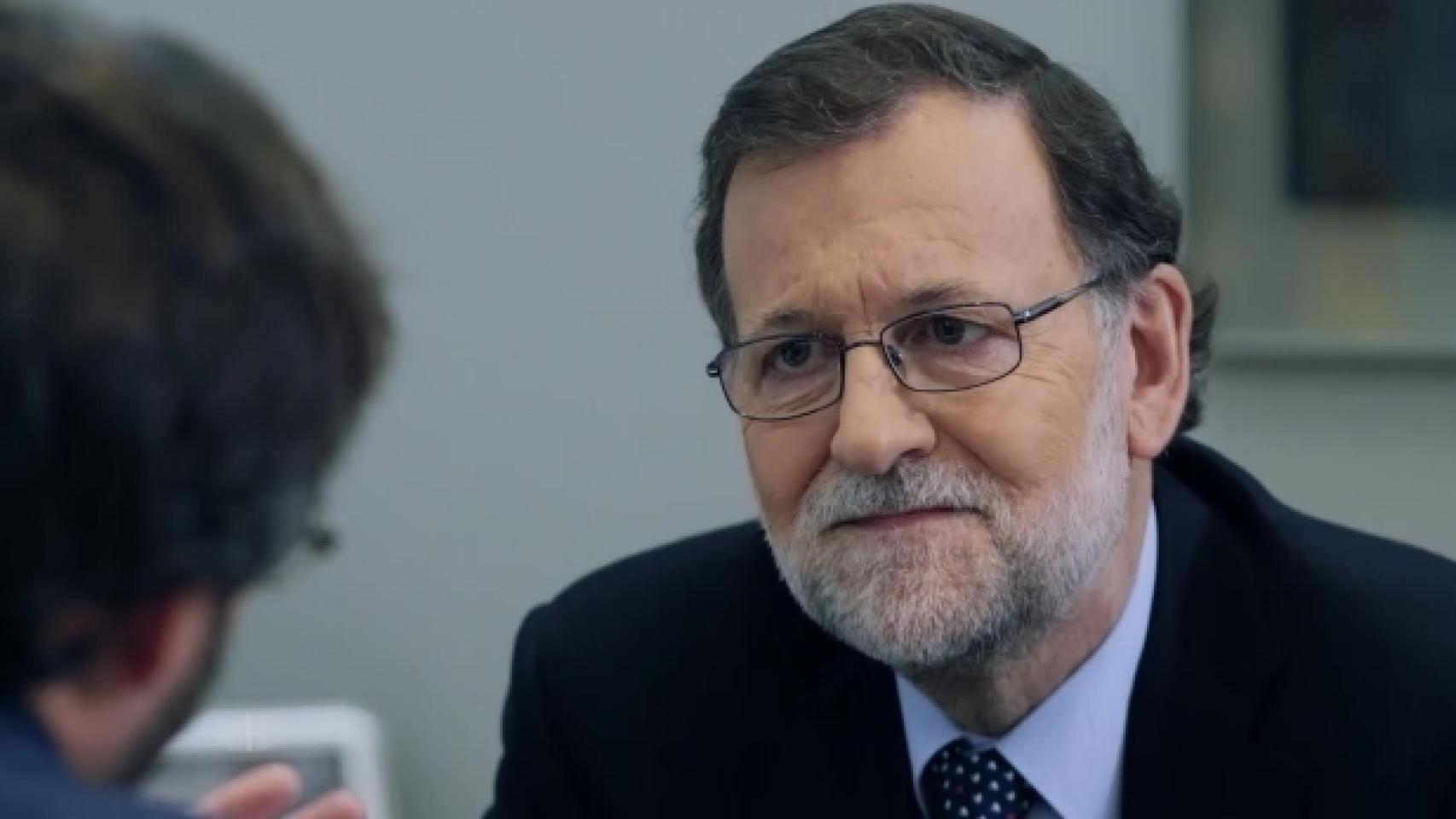 El momento en el que Évole pregunta a Rajoy por Bárcenas.
