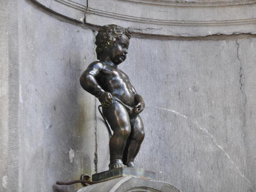 El Manneken Pis de Bruselas.