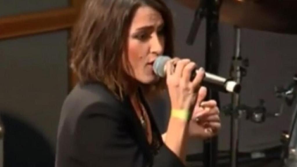 Barei en el Gran Concierto de Moscú.