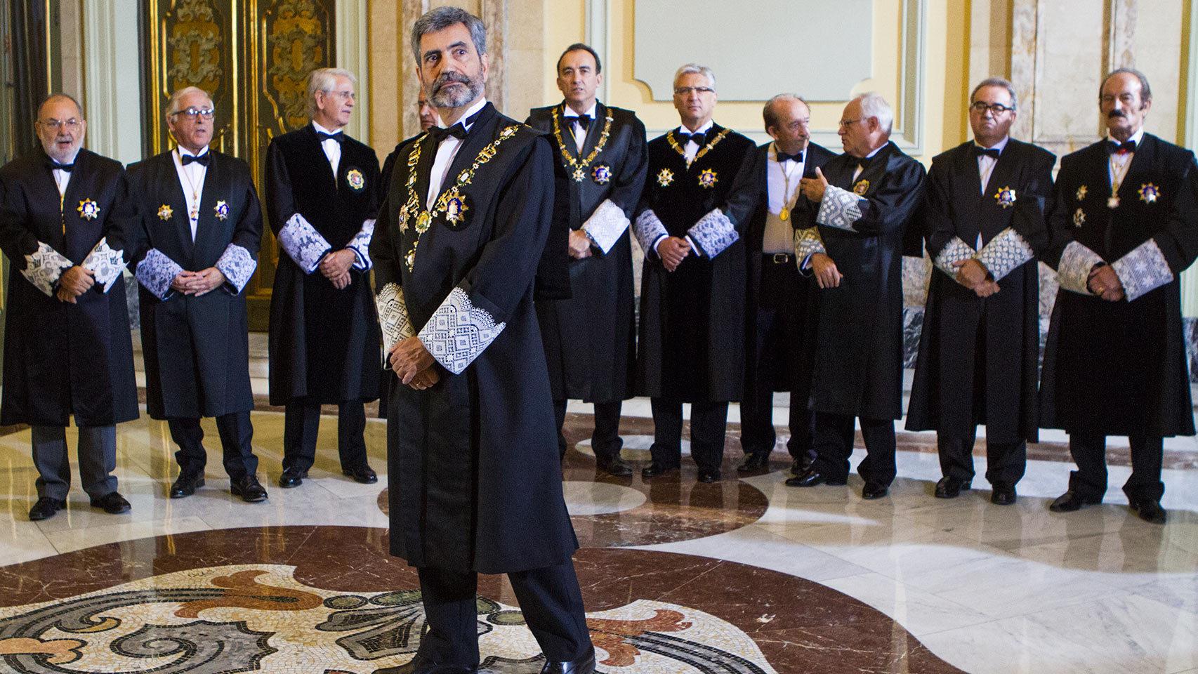 Lesmes, ante la Sala de Gobierno del Supremo en la última apertura del año judicial