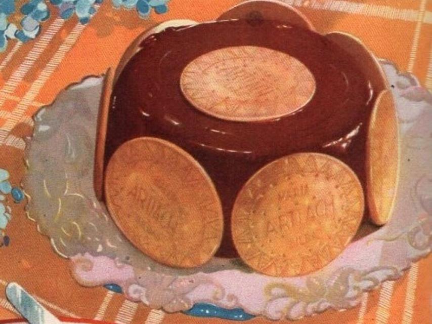 Tarta de chocolate con galletas Artiach.
